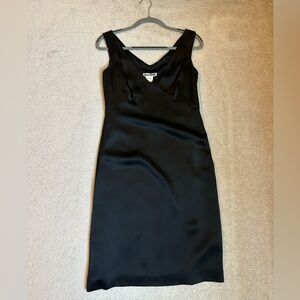 Vintage Jil Sander black slip dress